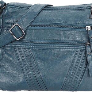 Versatile Water-Resistant Blue Sling Bag - Perfect for Everyday Elegance